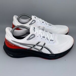 ASICS GT-1000 13 White/Red Stability Road‎ Running Shoes 1011B858 Men's Sz 11.5